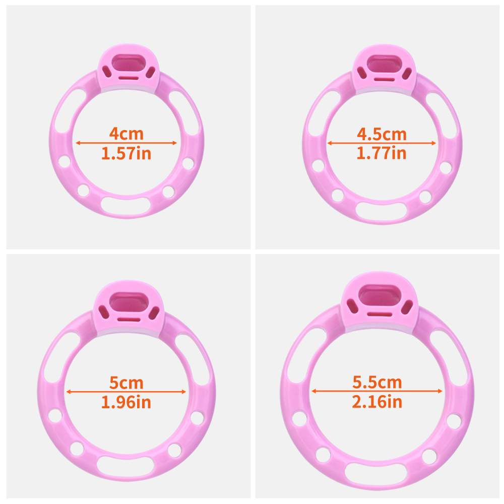 FAAK - Bow Chastity Cage w Cock Plug - Pink photo-21