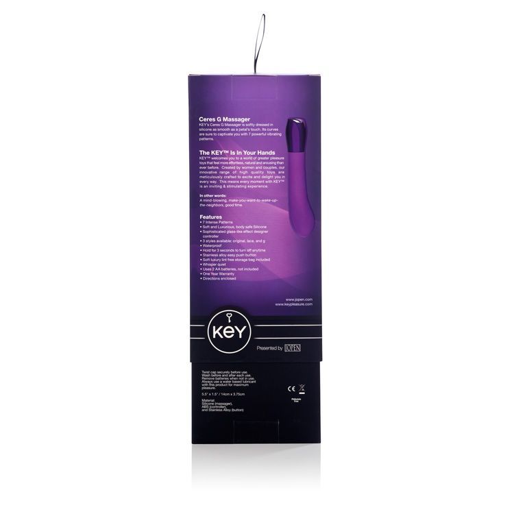 Key® by Jopen® - Ceres G-Spot offers gratification with a ca... Key - Ceres G spot Vibe – Lavender photo-12