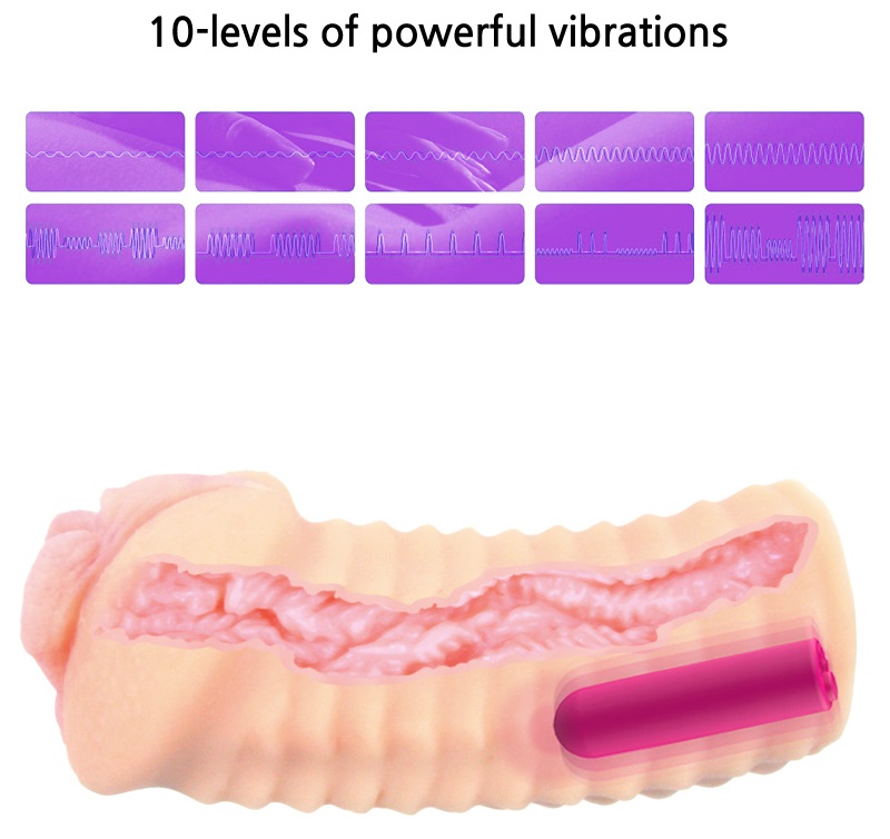 Soft mini masturbator, more than a real female vagina. Fasci... Kokos - Elegance Series 006 - Vibrating Masturbator photo-7