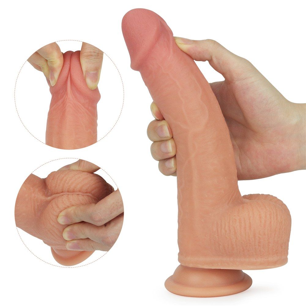 Anthony, from Love Toy Dual-layered Rotating Silicone Natura... Lovetoy - 8.5" Dual Layered Rotating Nature Cock - Flesh photo-3