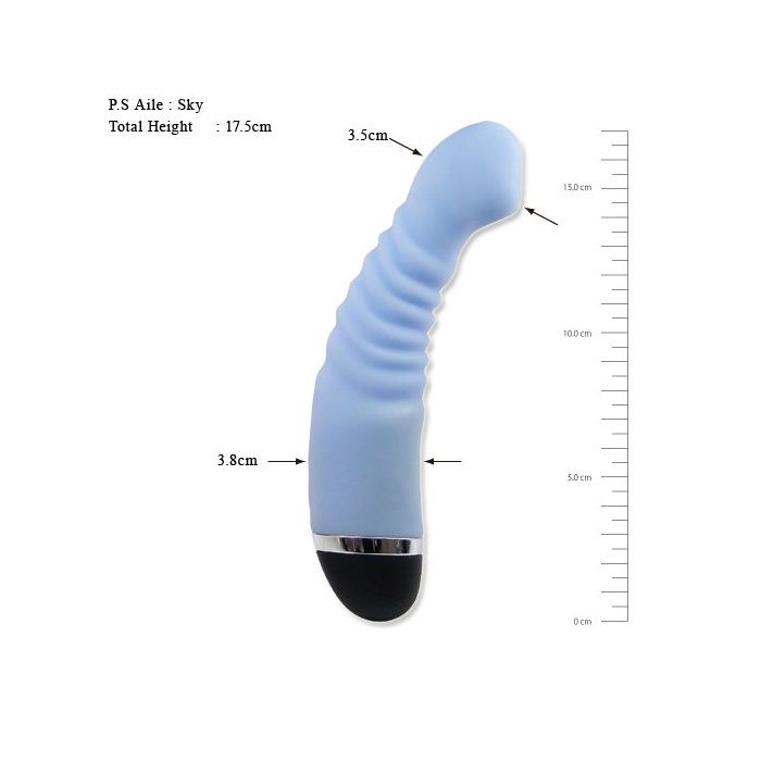 With many women swearing by the sensations of g-spot pleasur... Mode Design - Pure Silicone Vibrator P.S Aile - Sky Blue photo-2