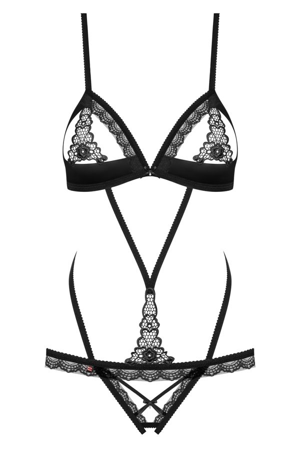 Think about your lover and your naughty fantasies with him. ... Obsessive - 865-TED-1 Teddy - Black - S/M photo-7
