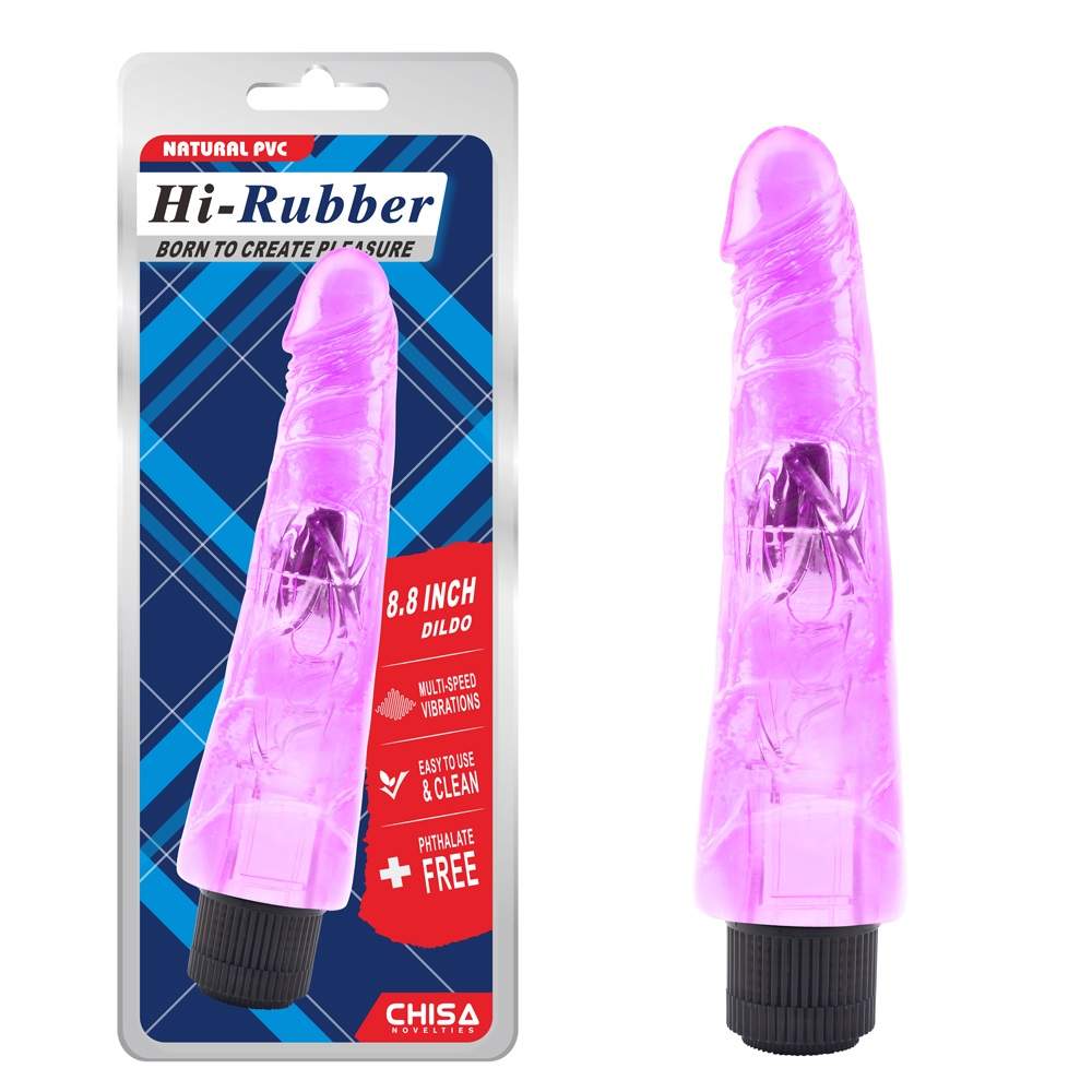 Multi-Speed Vibrations
Material:Natural PVC
Product Size:2... Chisa - 8.8″ Vibrating Dildo - Purple photo-3
