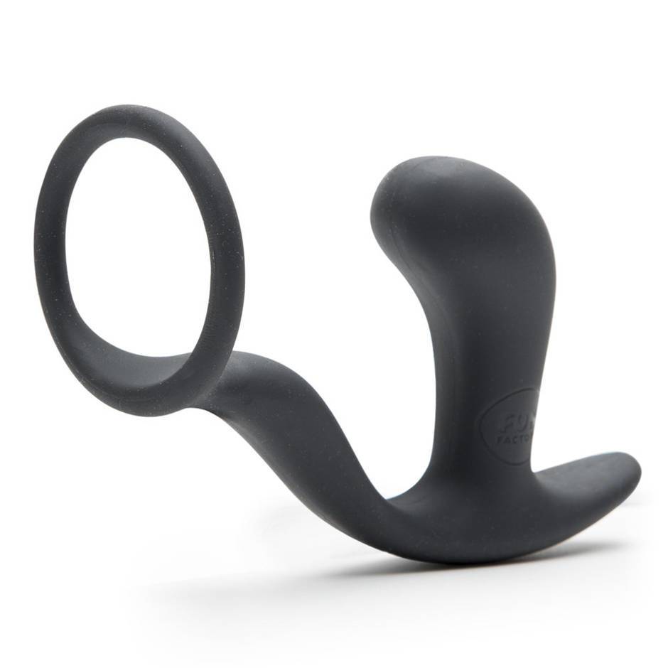 The BOOTIE RING combines the erection-boosting power of a si... Fun Factory - Bootie RIng - Slate photo-4