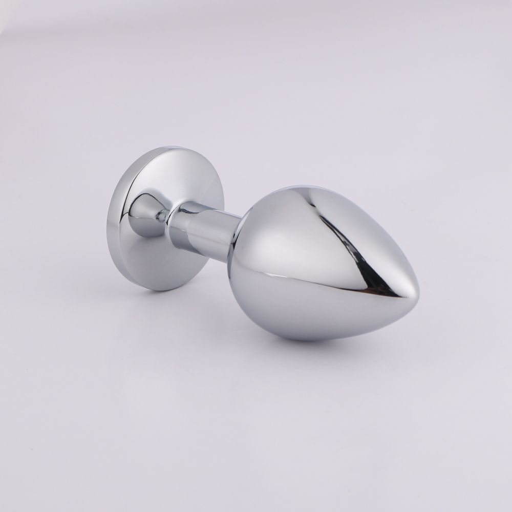 MT - Anal Plug 82x34mm - Silver photo-2