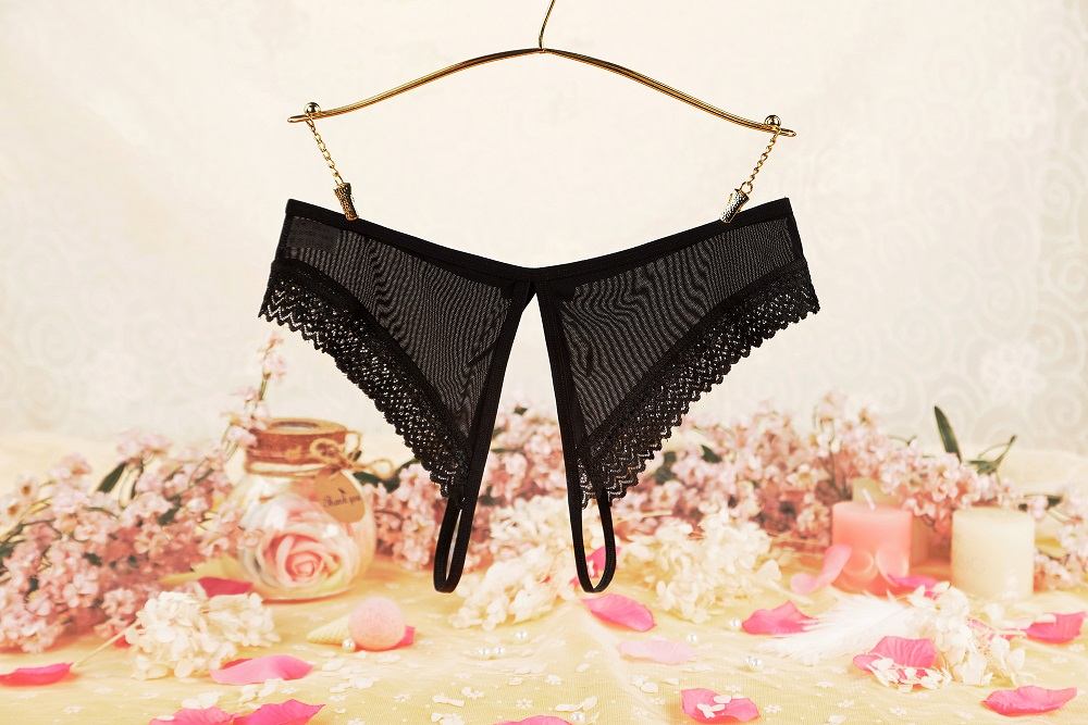 SB - Crotchless Panties 229 - Black photo-8