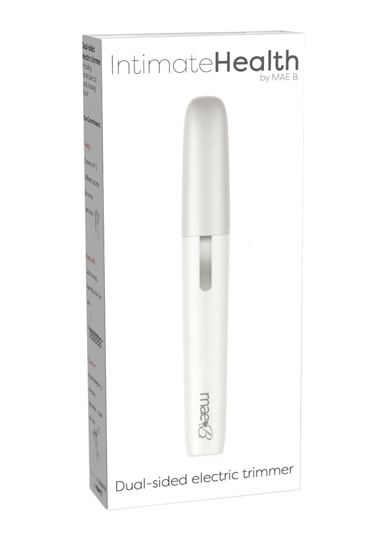The dual-sided electric trimmer from Mae B. is a discrete be... Mae B - Dual-Sided Electric Trimmer - White photo-8