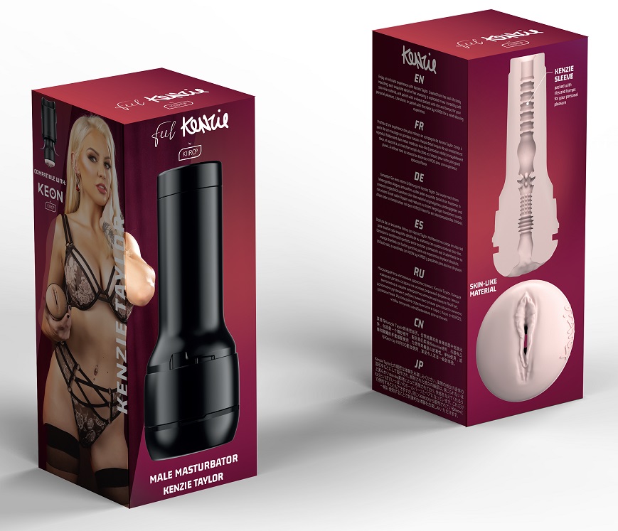 The Feel Kenzie Taylor Stroker was designed to be used with ... Kiiroo - Feel Kenzie Taylor Masturbator photo-13