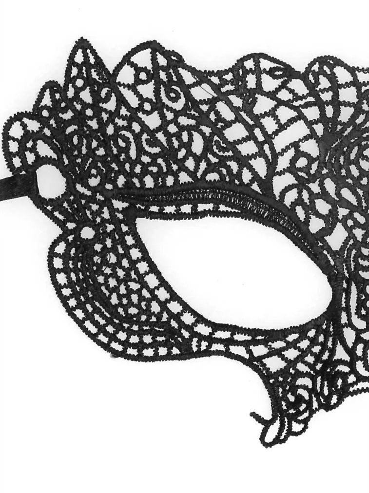Ouch - Princess Lace Mask - Black photo-2