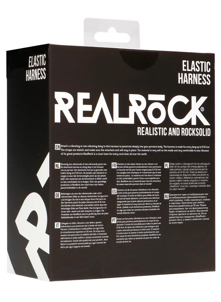 RealRock - Elastic Strap-On Harness - Black photo-7