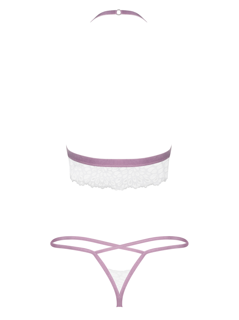 Good news – you've just found your perfect lingerie set!... Obsessive - Lilyanne 2-pcs Set - White - S/M photo-8