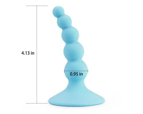 Lovetoy - Lure Me Beaded Anal Plug - Blue photo