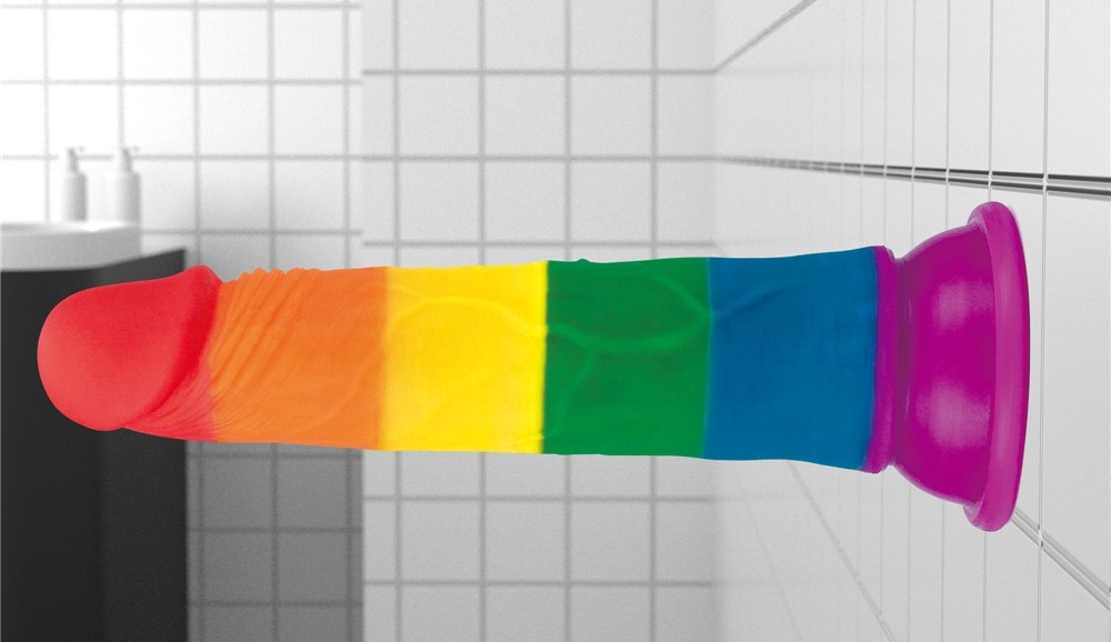 Lovetoy - 7" Prider Dildo - Rainbow photo-12