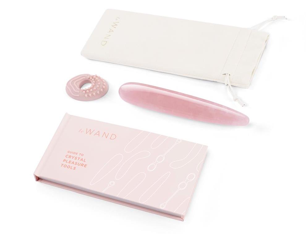 Le Wand - 细长水晶按摩棒 - 蔷薇石英 照片-5