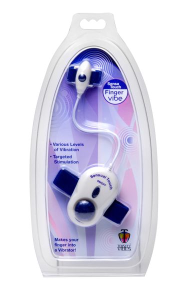 This compact vibe fits right on your finger, and produces va... Trinity Vibes - Sensa Touch Finger Vibe - Navy photo-5