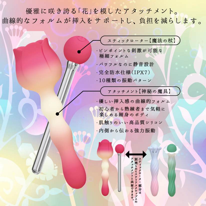 SSI - Flower Mini Vibrator - Pink 照片-3