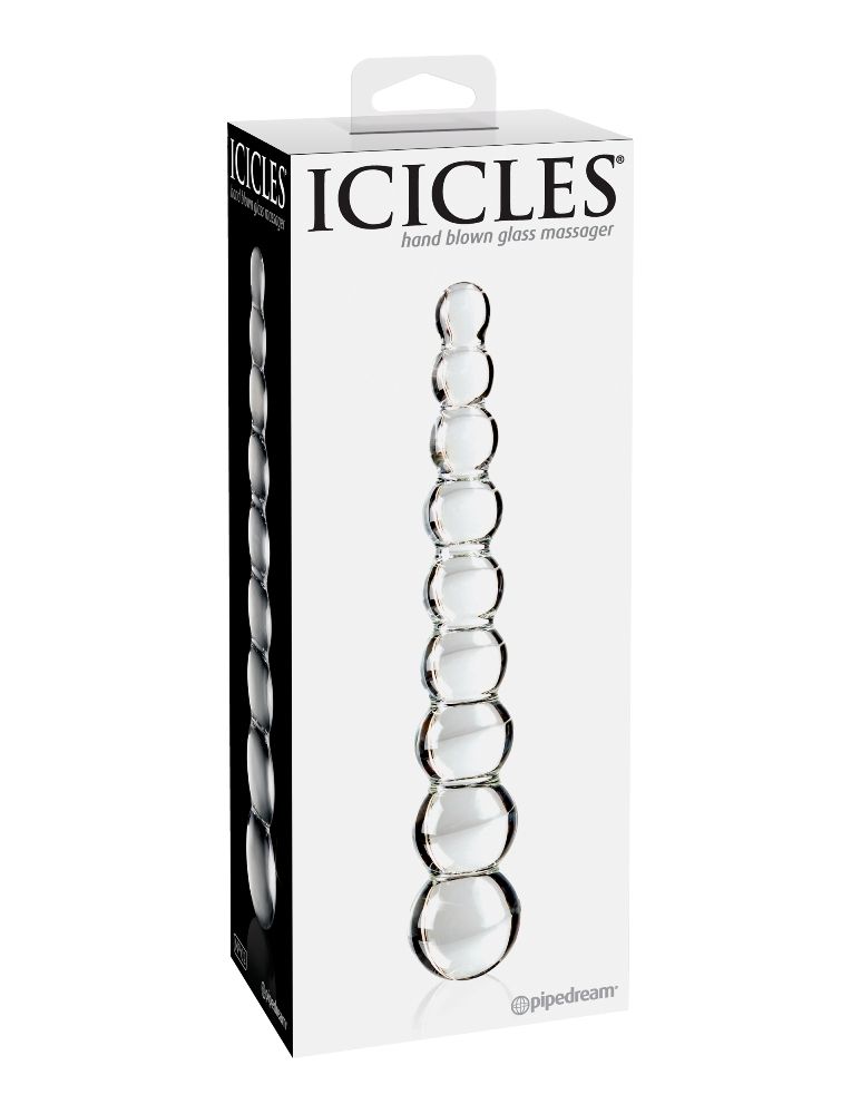 Icicles - 玻璃拉珠款後庭塞2號 - 透明 Icicles - 玻璃拉珠款後庭塞2號 - 透明 照片-4