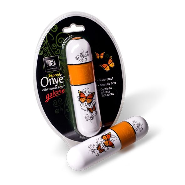 A very private art collection. Feel an artist's touch. T... Big Teaze Toys - B3 Onye Galerie Butterfly Vibro Bullet - White photo-3