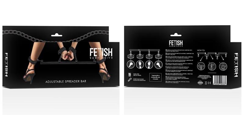The FETISH SUBMISSIVE adjustable spreader bar redefines the ... Fetish Submissive - Adjustable Spreader Bar - Black photo-8