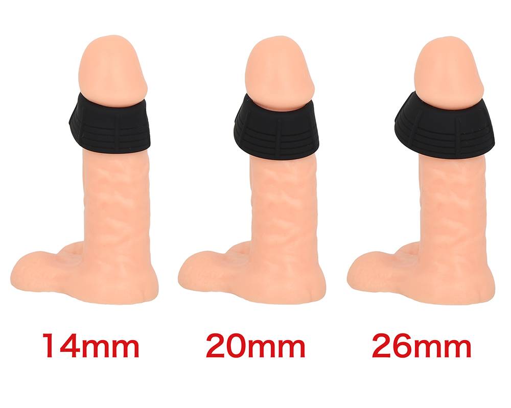 A phimotic band shaped like an umbrella. Pure silicone gives... Rends - Foreskin Bands M - Black photo-4