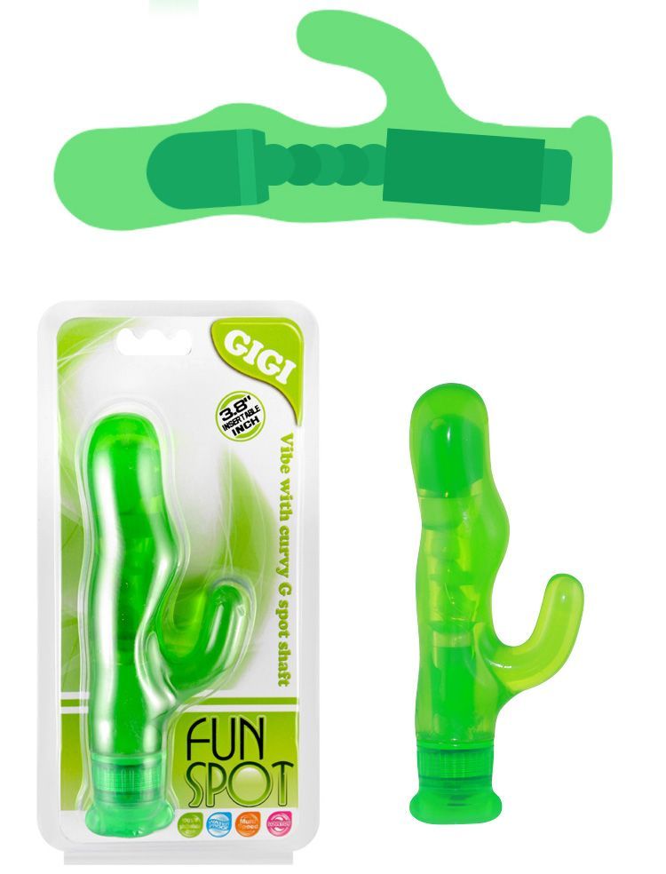 Bendable and ultra flexiable shaft
Multi speed vibration
Sof... Lovetoy - Fun Spot GIGI - Green photo-3