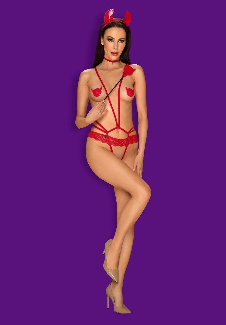 Oh, it's getting hot… Where? In your bedroom! Sounds int... Obsessive - Evilia Crop - Red photo-3