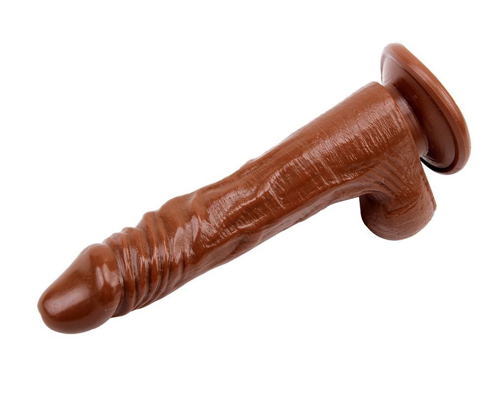 Material:PVC+ABS
Product Size:22cm . Φ3.9cm
Product Weig... Chisa - JAMES DEEN 8.5″ Vibrating And Rotating Dildo - Brown photo-4