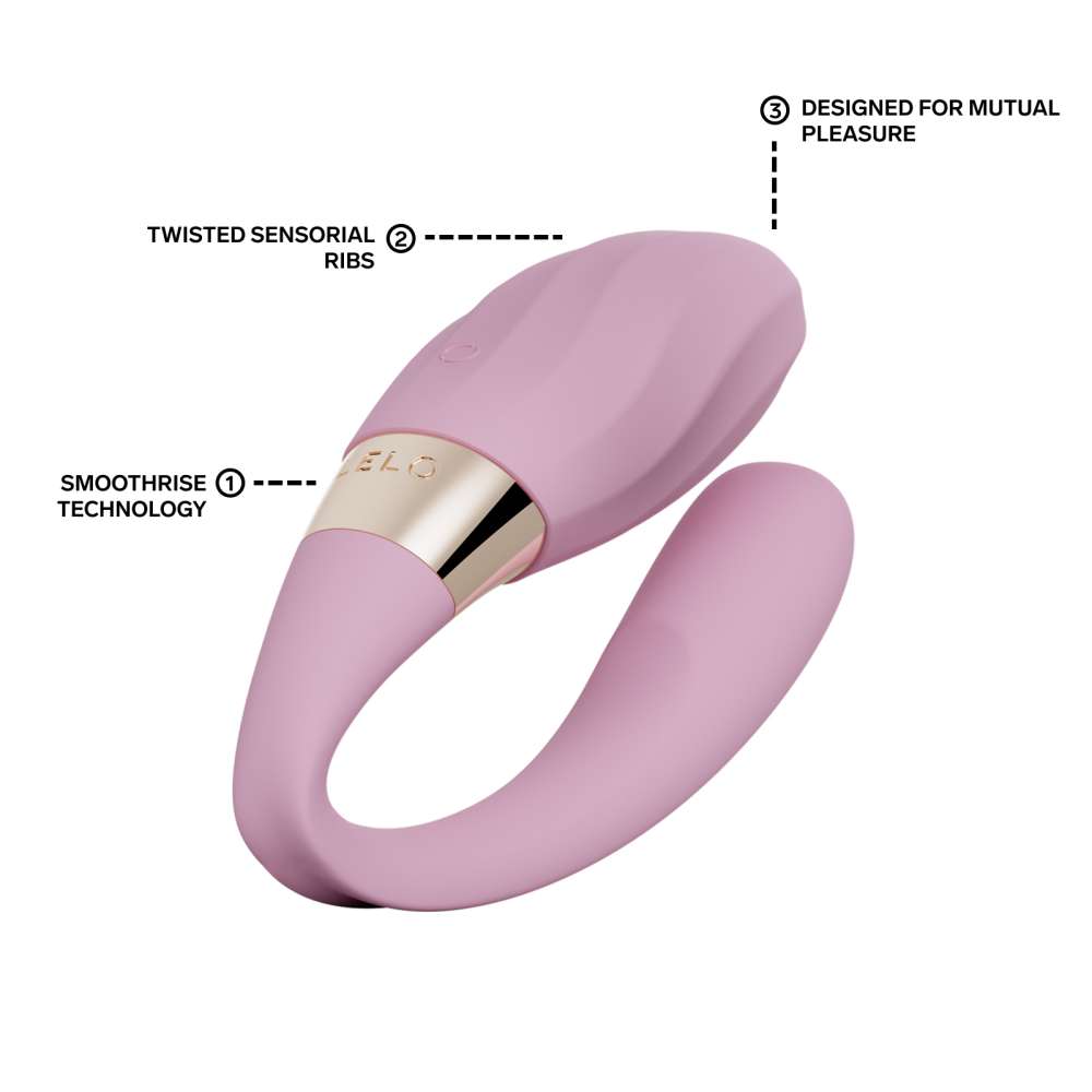 Lelo - Tiani Twist 可APP控双动式情侣按摩器 - 柔粉色 照片-3
