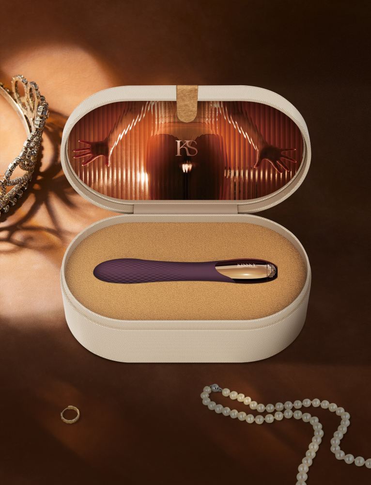 Kissky - Lust Beast X Pulsating Vibrator - Purple photo-3