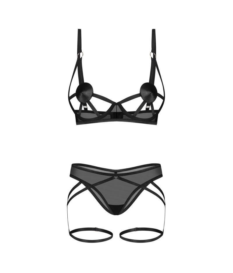 Obsessive - Euridia 2pcs Set - Black - M/L 照片-4