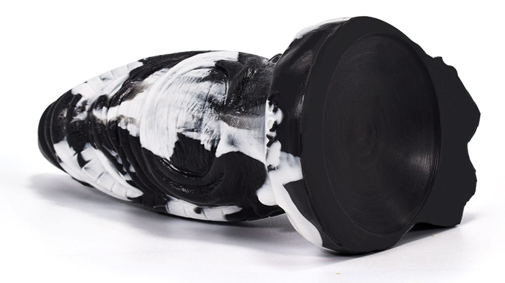 Thick and extraordinary anal dildo, softness, skin-friendly ... FAAK - Mythical Beast Tortoise Dildo - Black/White photo-6