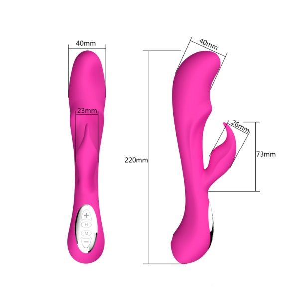 The Aura Rose Rabbit and G-Spot personal massager provides f... RM - Aura Voice-Controlled Rabbit - Purple photo-5