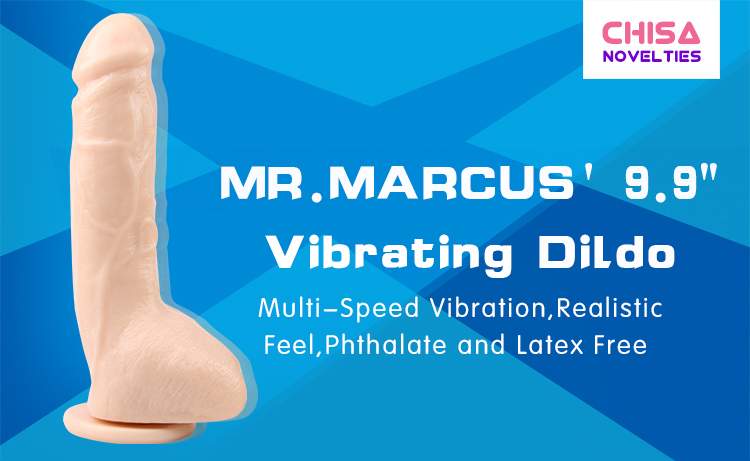 Multi-Speed Vibration, Realistic Feel, Phthalate and Latex F... Chisa - 9.9″ Vibrating Dildo - Flesh photo-9