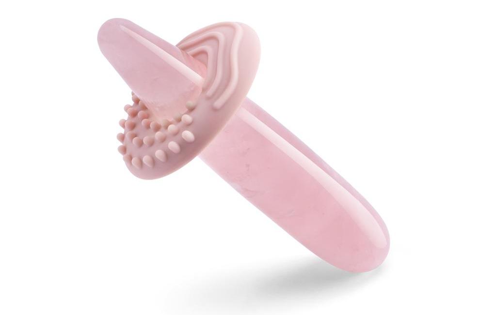 Le Wand - 细长水晶按摩棒 - 蔷薇石英 照片-3