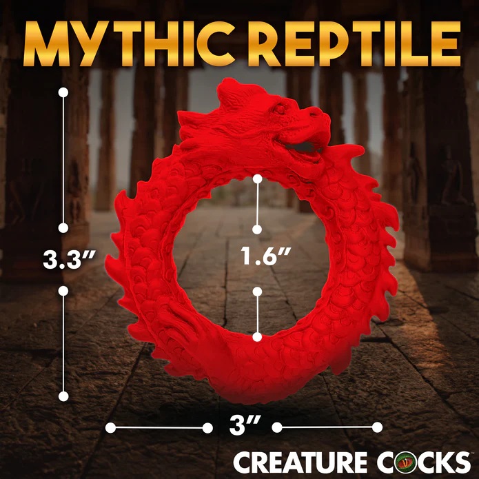 Enhance your rod with this red dragon! This Rise of the Drag... Creature Cocks - Rise Of Dragon Ring photo-8