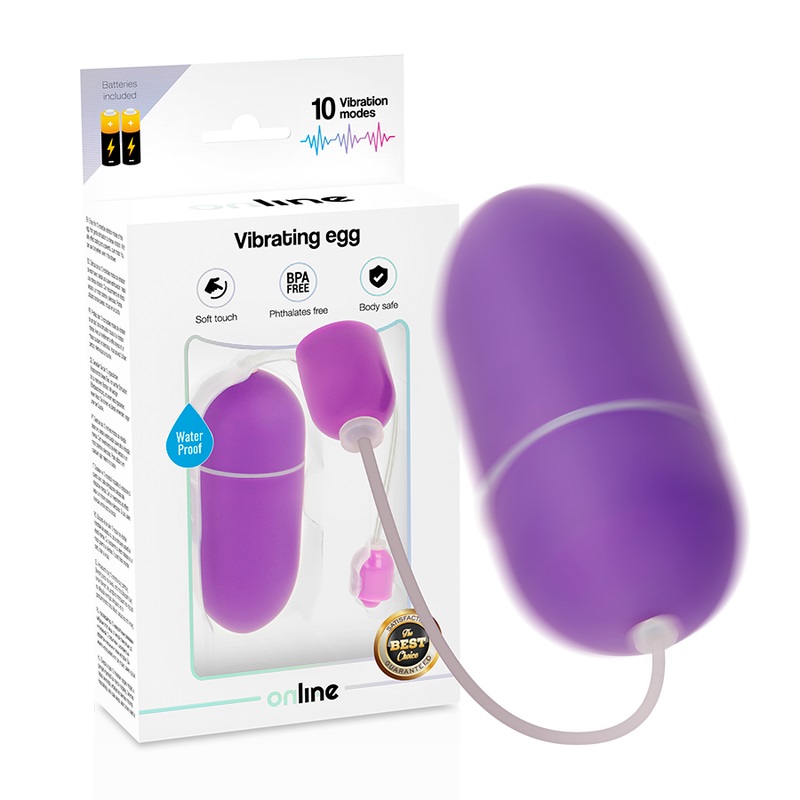 Enjoy the 10 amazing vibration modes of this egg, from a sof... Online - Vibro Egg - Purple photo-4