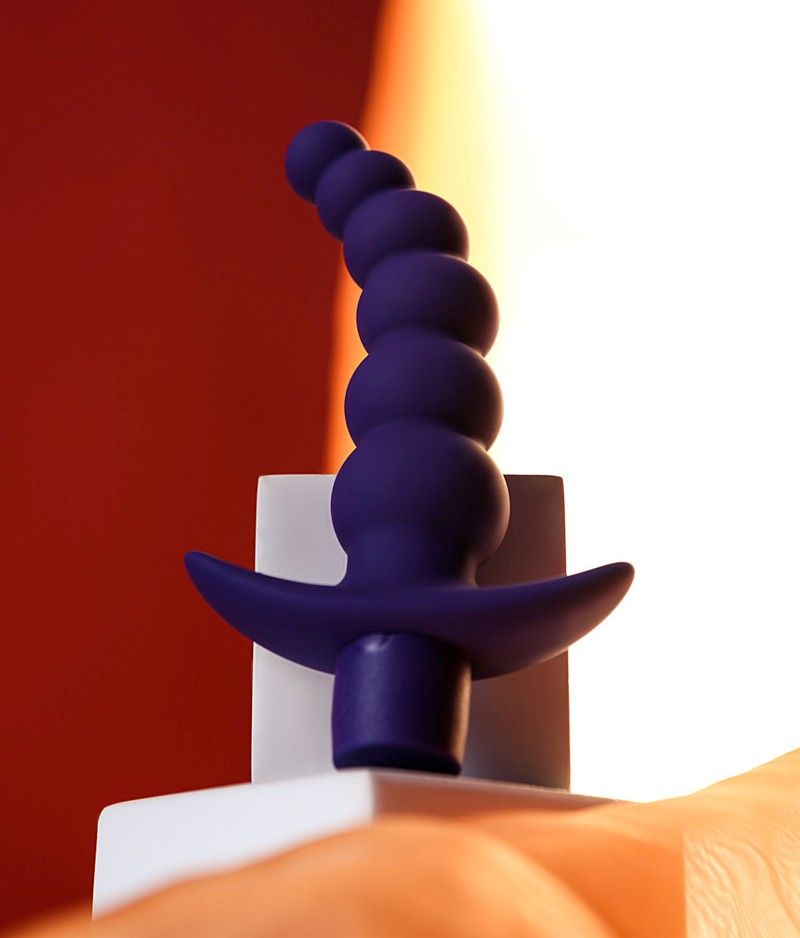Dandy anal beads with vibro bullet gradually increases in di... ToDo - Dandy Anal Vibrator - Purple photo-6
