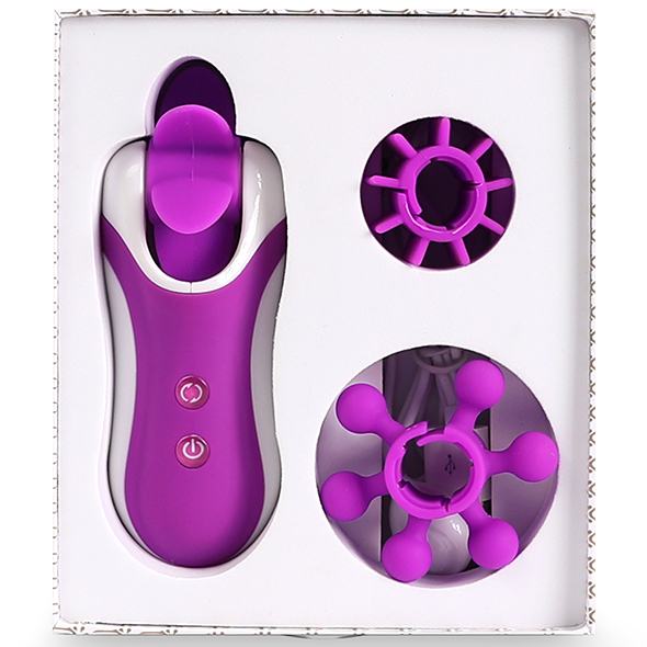 Clitella is an oral clitoral stimulator that stimulates and ... FeelzToys - Clitella Oral Clitoral Stimulator - Purple photo-5