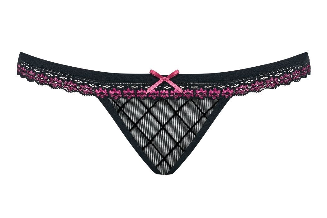 This cute, little thing has power to bring great pleasure. W... Obsessive - 819-THO-1 Thong - Black - S/M photo-7