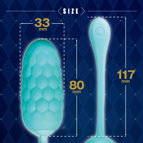A soft, caring rotor that gentle to use with 12 vibrations p... ToysHeart - Smooth Soft Egg Vibrator - Blue photo-4