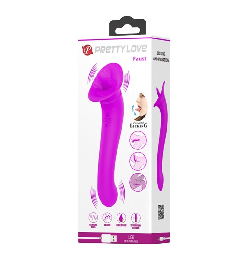 This vibrator and oral sex stimulator provides the user with... Pretty Love - Oral Sex Stimulator Faust - Pink photo-12