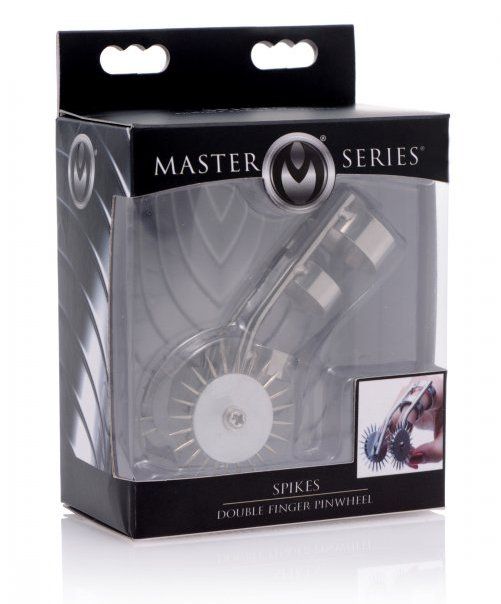 Master Series - Spikes Double Finger Pinwheel - Silver photo-4