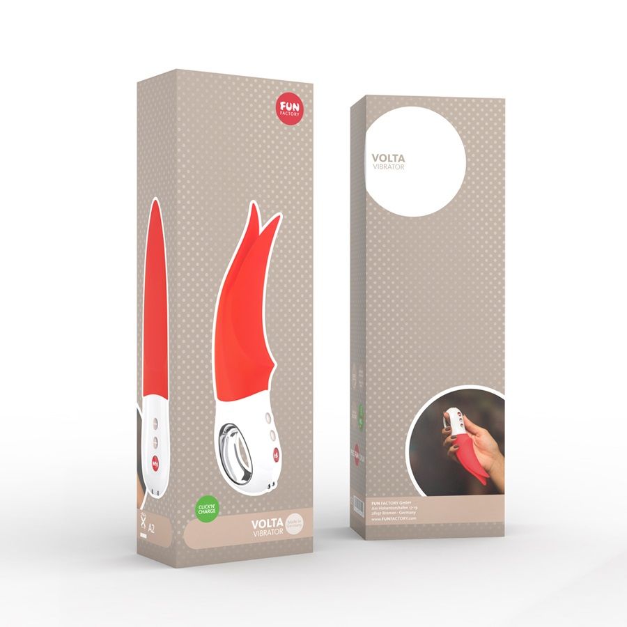 Energize your sex life with this dynamic vibrator! The VOLTA... Fun Factory - Volta Vibe - Neon Orange photo-7