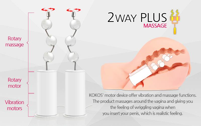 Oknyeo has more inner flesh, regardless of the size of vagin... Kokos - Oknyeo - Real Butt Masturbator w/Vibrator photo-9