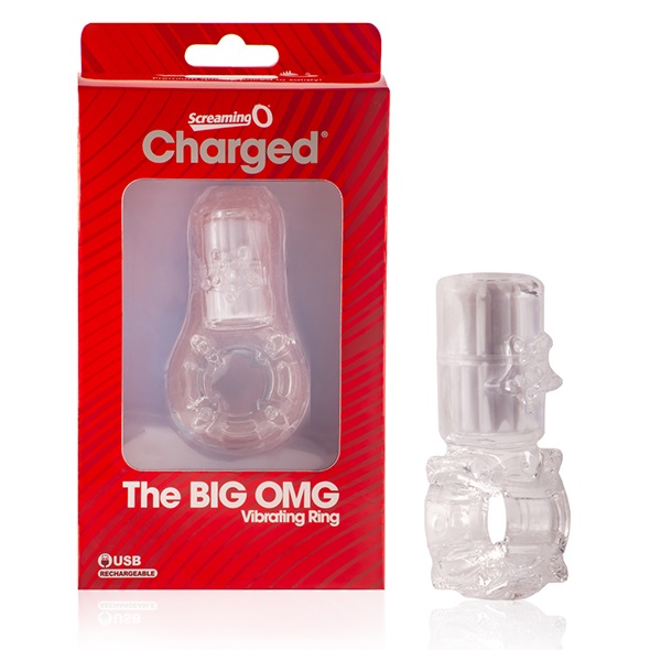 The luxurious, accessibly-priced Charged line is proud to in... The Screaming O - Big Omg Vibro Ring - Clear photo-3