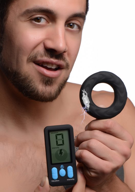 Buy Zeus Electrosex E Stim Pro Vibro Cock Ring Black Online