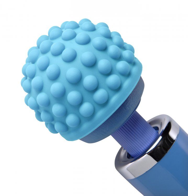 Slip this soft silicone head over the top of your standard s... Wand Essentials - Love Bumps Attachment - Blue photo-2