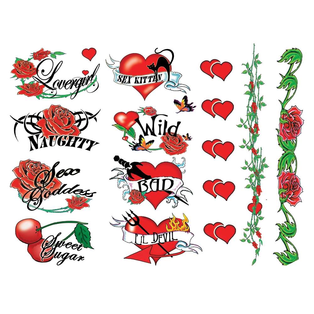 Decorate your body with this set of Sex Goddess Tattoos, 38 ... Tattoo Set - Sex Goddes photo-2