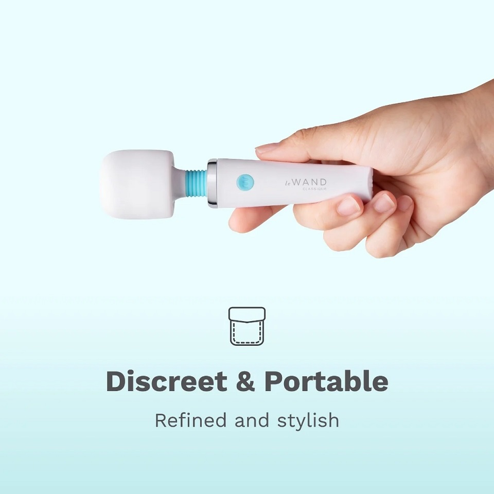 Le Wand - Classique Mini Vibro Massager - White photo-4