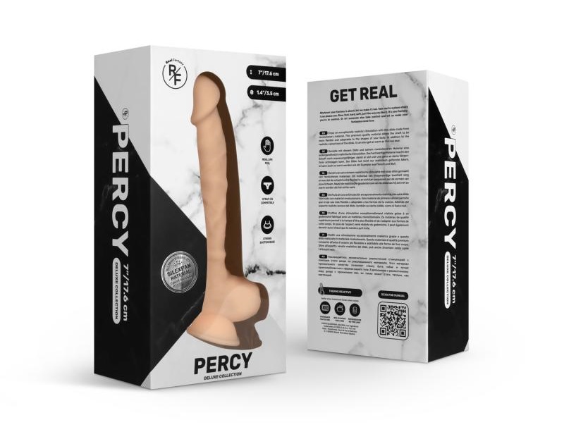 Enjoy exceptionally realistic stimulation with the Percy dil... Real Fantasy - Percy Dildo 17.5cm photo-11